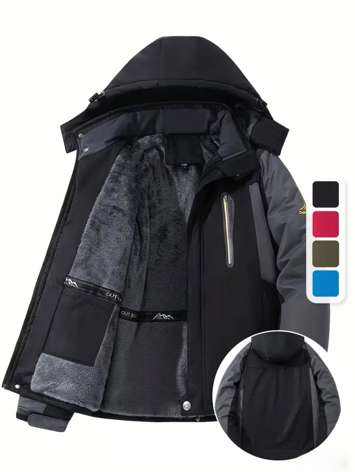 Giacca Invernale Termica con Rivestimento in Pelliccia – Impermeabile & Antivento
